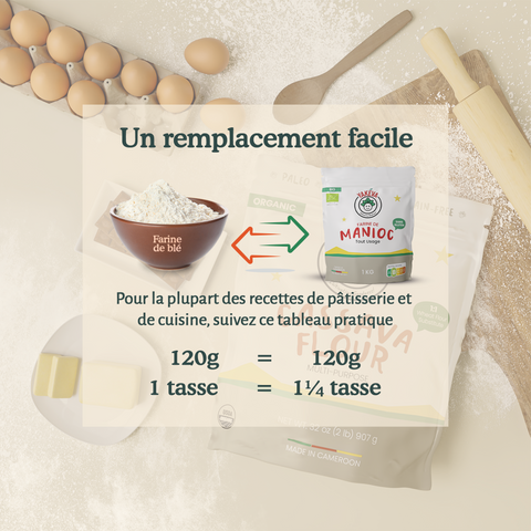 Farine de manioc biologique